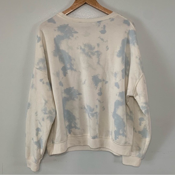 Peanuts Snoopy Tie Dye USA 4th of July Soft Crew Neck Sweater Size 2XL Oversized - Picture 4 of 4